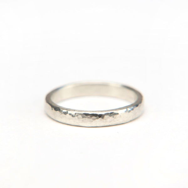Black Barc - Hammered Thin Band - Sterling Silver