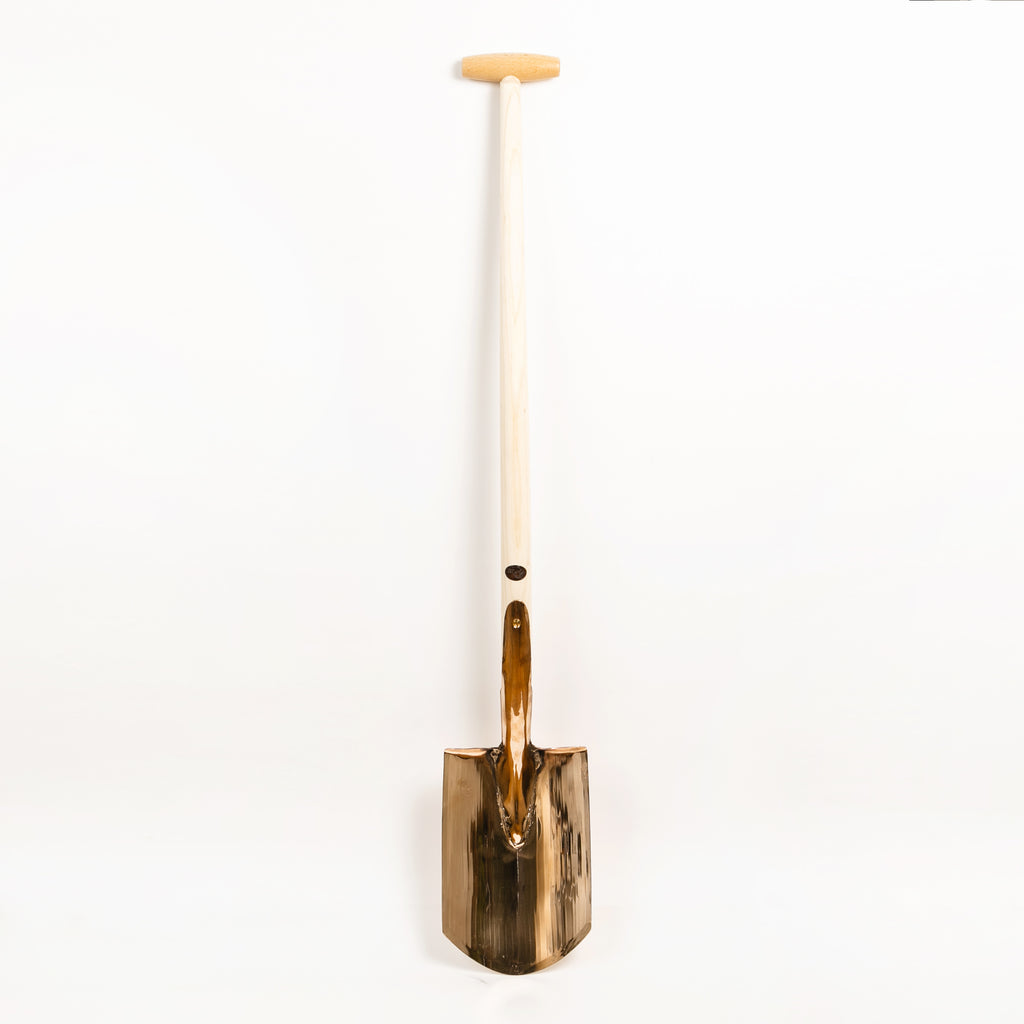 bronze garden spade with long handle