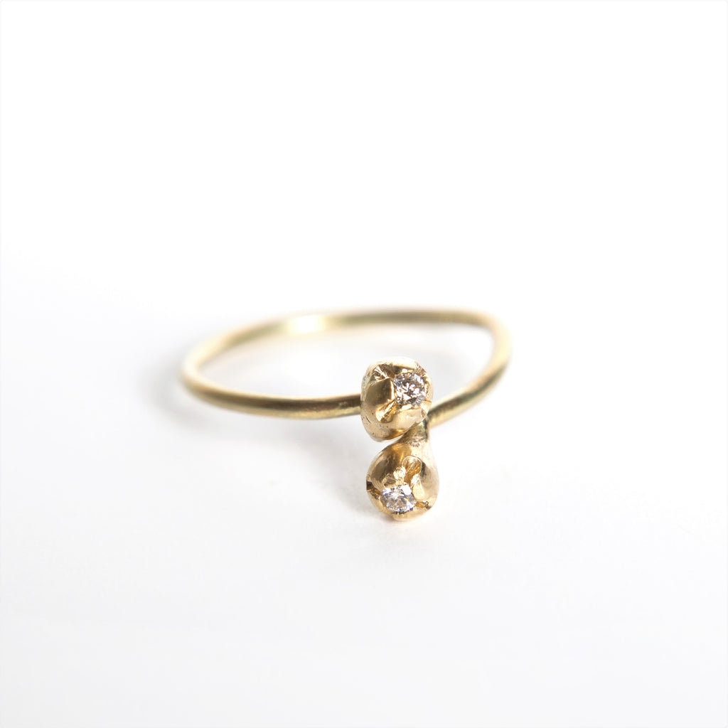 Black Barc - Ren Ring with Diamonds