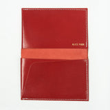 alice park kidskin card case red