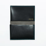 alice park kidskin card case dark grey