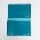 alice park kidskin card case turquoise
