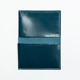 alice park kidskin card case blue grey