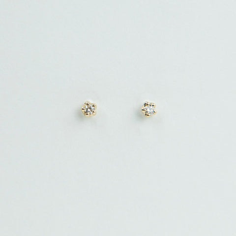 N + A Diamond Stud Earrings - Small